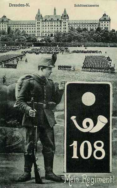 Carte régimentaire des chasseurs saxons - 38.9 ko