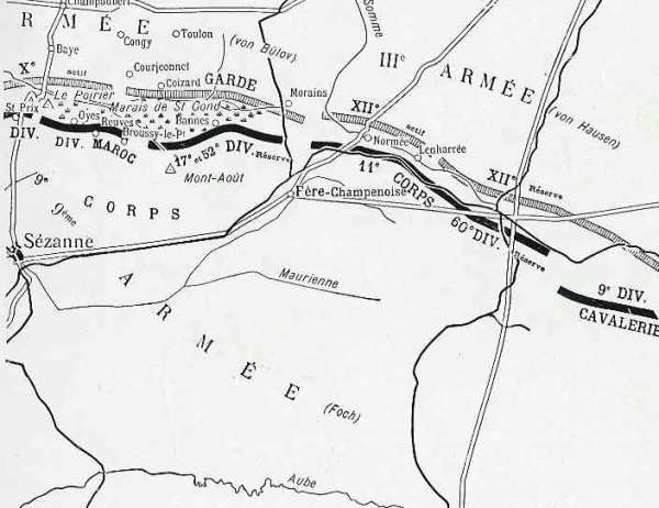 IXe armée française - IIe et IIe armées allemandes - 34 ko