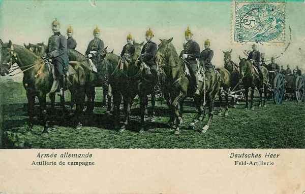 Attelage dartillerie de campagne allemande - 25.9 ko