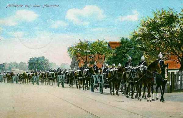 Colonne dartillerie allemande - 32.1 ko