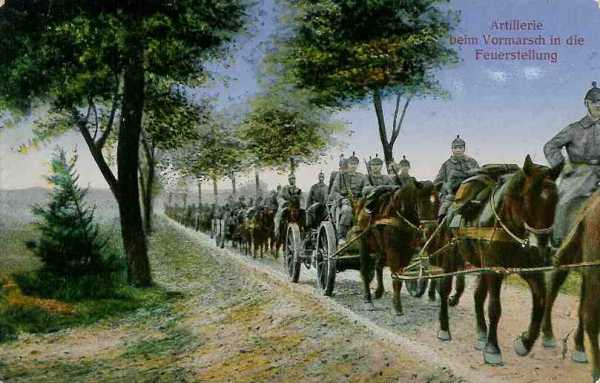 Colonne dartillerie allemande - 34.9 ko