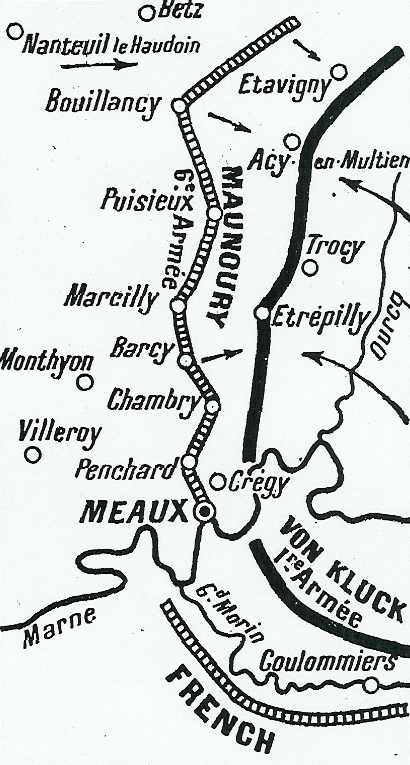 Position des armées le 6 septembre - 49.5 ko