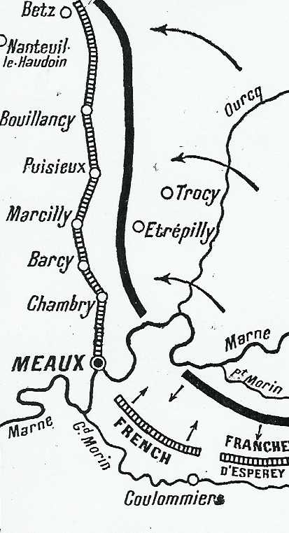 Position des armées le 7 septembre - 41 ko