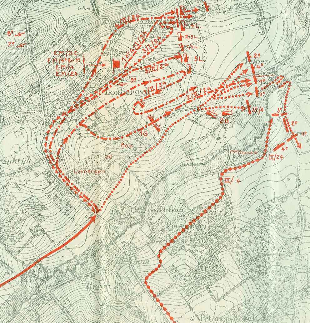 Lien vers croquis de l’intervention de la 4e brigade mixte