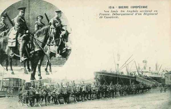 Débarquement dun régiment de cavalerie anglais - 31.4 ko