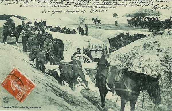 La difficulté de manoeuvrer une batterie dans des chemins étroits - 45.6 ko