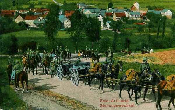 Colonne d?artillerie allemande de campagne - 39.4 ko