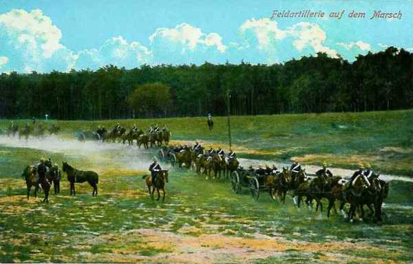 Colonne d?artillerie allemande - 31.1 ko