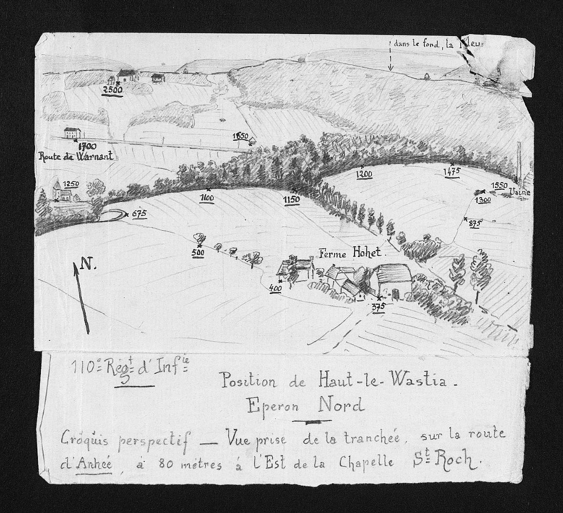 Positions françaises à Haut-le-Wastia