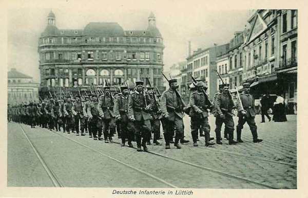Infanterie allemande à Liège - 33.1 ko