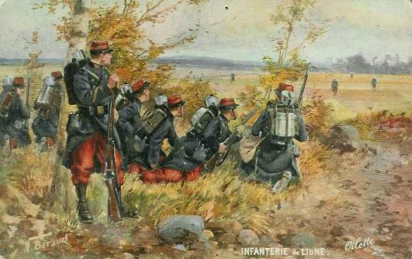 Infanterie française en observation - 42.5 ko