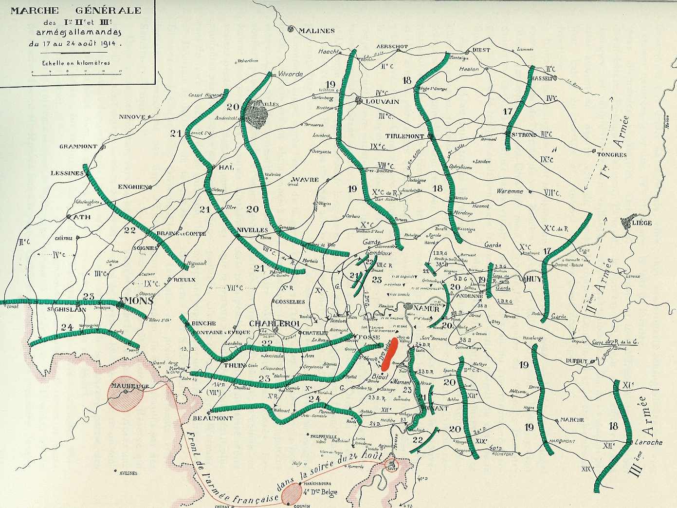 Lien vers marche générale des armées allemandes