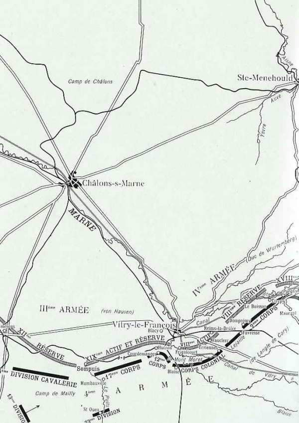 IVe armée française - IIIe et IVe armées allemandes - 58 ko