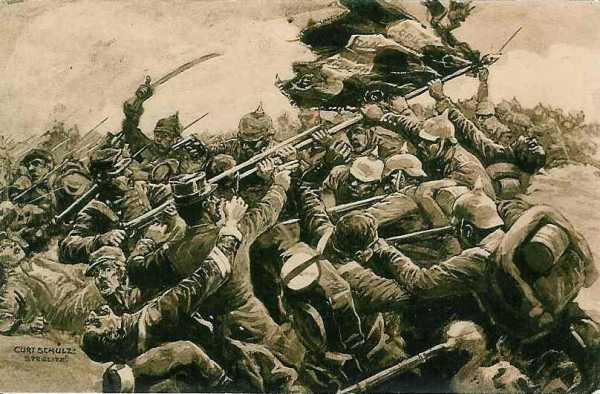 Prise dun drapeau français près de Lunéville - 43.2 ko