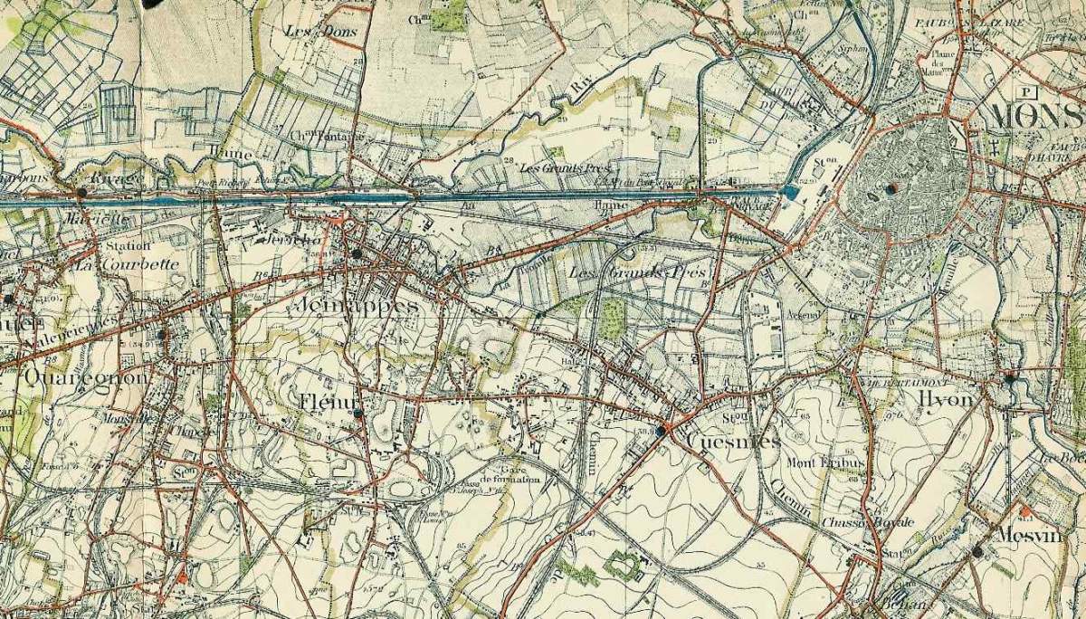 Lien vers carte région de Mons