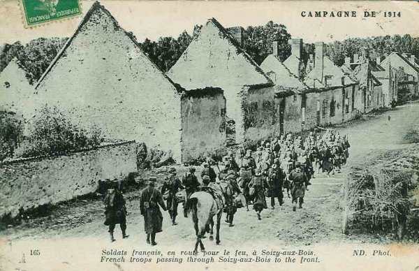 Infanterie française à Soisy-aux-Bois - 45.7 ko