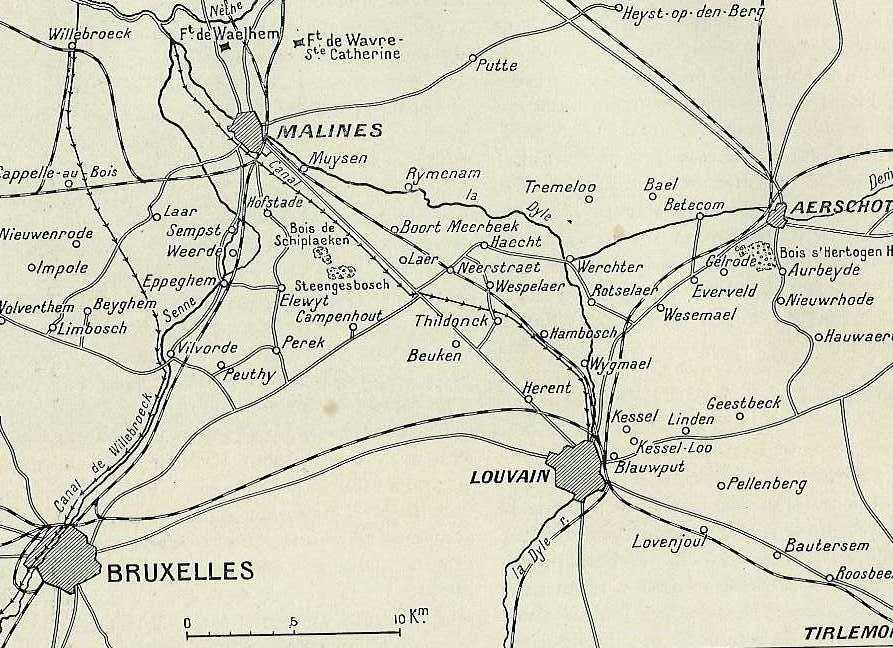 Cartes des sorties d’Anvers