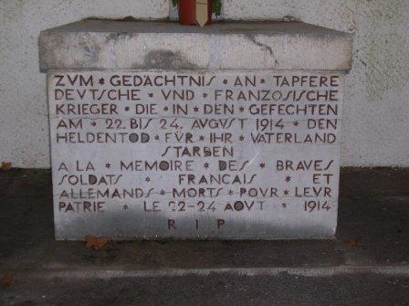 Tarcienne : stèle allemande - 30.5 ko