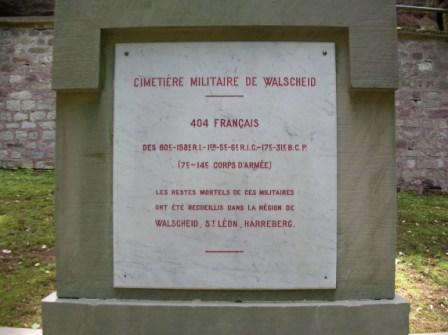 Walscheid : cimetière militaire - 21.1 ko